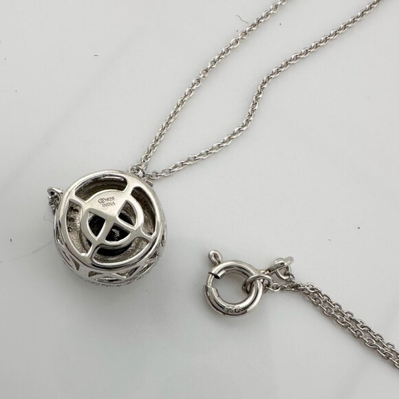 Beautiful 1 Carat Black Diamond Halo Earring and Necklace Set - Picture 13 of 16